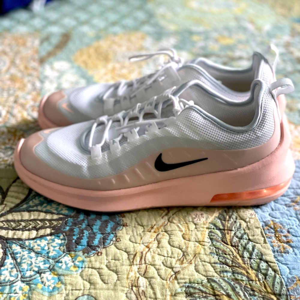 Light pink and white Nike Air Max